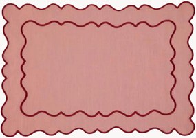 Individual de mesa com bordado Ondulado