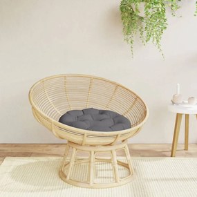 vidaXL Almofadão redondo Ø 60 x11 cm tecido oxford antracite