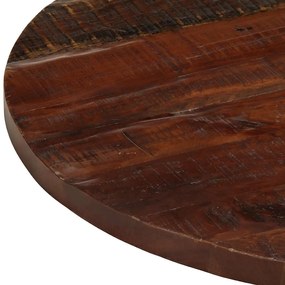 Tampo de mesa redondo Ø70x2,5cm madeira recuperada maciça
