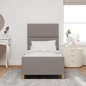 Cama vidaXL Taupe 90x190 cm em Tecido