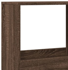Estante 100x33x175 cm derivados de madeira carvalho castanho