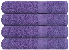 vidaXL Toalhas de sauna FROGN 4 pcs 80x200 cm 360 g/m² roxo
