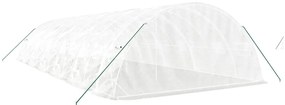 Estufa com estrutura de aço 60 m² 12x5x2,3 m branco
