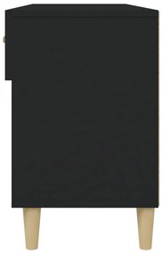 Sapateira 102x35x55 cm derivados de madeira preto