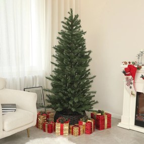 HOMCOM Árvore de Natal 210 cm Árvore de Natal Artificial com 793 Ramo