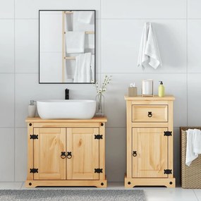 2 pcs conj. de móveis p/ casa de banho Corona pinho maciço