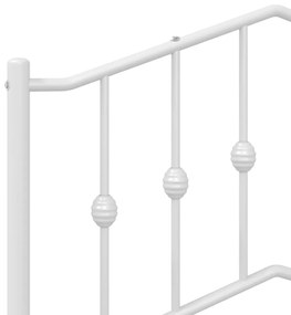Cabeceira de cama 140 cm metal branco