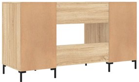 Secretária 140x50x75 cm derivados de madeira carvalho sonoma