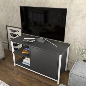 Móvel TV Muskegon – Branco Antracite – 89,6 x 35,3 x 50,8 cm