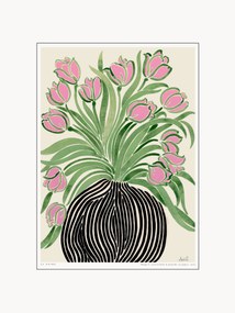 Impressão digital emoldurada Tulips 1