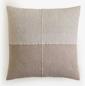 Almofada Quadrada 45x45 Cm De Algodão Louisa Design Branco - Crema Linho - Sklum