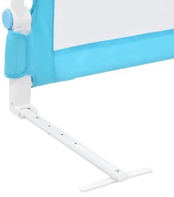 Barra de segurança p/ cama infantil 120x42cm poliéster azul