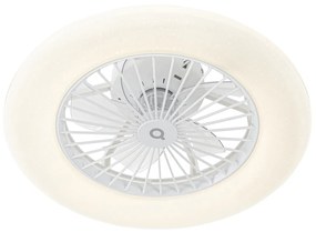 LED Ventilador de teto branco 50 cm com efeito de estrela e comando remoto - Climo Moderno