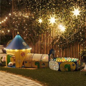 Tenda de brincar para crianças, 115 x 110 x 36 cm (BOLAS NÃO INCLUIDAS) amarela e azul