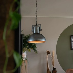 Candeeiro de suspensão industrial cinzento 40 cm - Samia Sabo