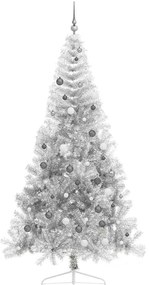 Árvore de Natal Artificial Prateado 240 cm PET