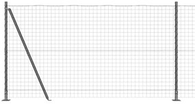 Cerca Euro com 13 Postes Flangeados 1,2 x 25m em Aço Galvanizado