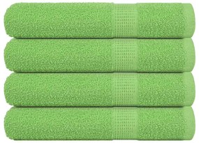 Toalhas sauna 4pcs 80x200 cm 360 gsm 100% algodão verde maça