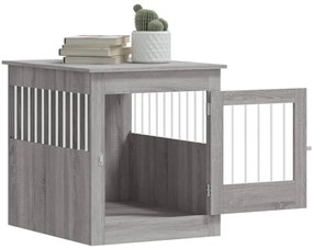 Móvel casota para cão 64,5x80x71 derivados madeira cinza sonoma