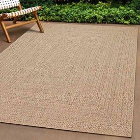 Tapete ZIZUR 240x340 cm aspeto de juta interior e exterior