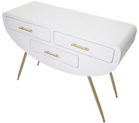MESA CONSOLA VENUS BRANCA 110X40X80 CM