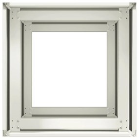 Vaso floreira 40x40x80 cm aço laminado a frio branco
