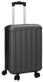 vidaXL Mala Dobrável Tecido Duro 20'' Cinza Escuro 34x23x55.5 cm ABS