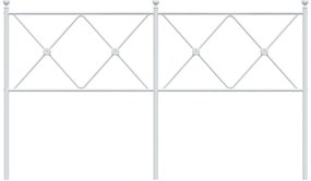 Cabeceira de cama 150 cm metal branco