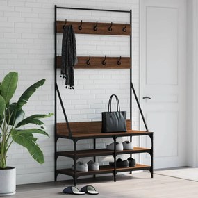 Conjunto de Entrada - Bengaleiro c/ arrumação calçado 100x40x184 cm ca