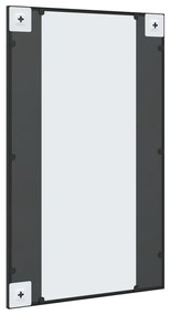 Espelho de parede retangular 50x80 cm ferro preto