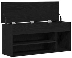 Banco sapateira 102x30,5x45 cm carvalho preto