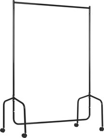 Suporte para cabide roupa 120x60x150 cm Tubo de ferro 4 rodas Homcom|Aosom Portugal