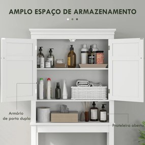Móvel sobre Sanita Armário para Máquina de Lavar Roupa com 2 Portas Co