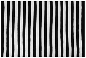 Tapete de exterior preto e branco 140 x 200 cm TAVAS Beliani