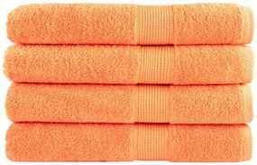 Toalhas premium SOLUND 4 pcs 100x200 cm 600 gsm laranja