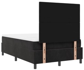Camas Box Spring com Colchão vidaXL Preto 120x200 cm Veludo