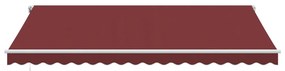 Toldo retrátil automático 450x300 cm bordô