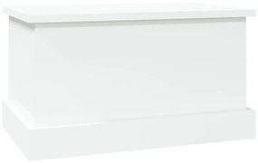 Caixa de arrumação 50x30x28 cm deriv. madeira branco brilhante