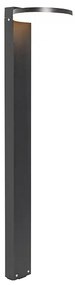 Candeeiro de pé exterior moderno preto com LED 80 cm IP44 - Esmee Moderno