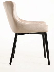 Pack 6 Cadeiras Sanda Veludo - Beige