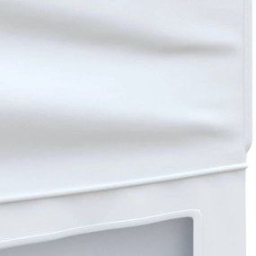 Tenda para festas dobrável com paredes laterais 3x6 m branco