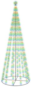 Árvore de Natal em cone 732 luzes LED 160x500 cm colorido