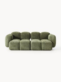 Sofá modular em teddy-bouclé Tayla (2 lugares)