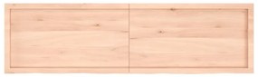 Prateleira de parede 180x50x(2-6)cm carvalho maciço não tratado
