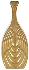Vaso decorativo em cerâmica dourada 39 cm THAPSUS Beliani