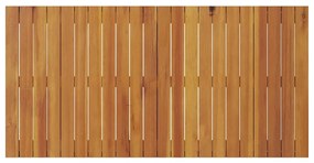Mesa de Jantar - Preto, 110x55x62 cm, Feita de Madeira de Acácia Sólid