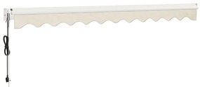 Toldo retrátil automático 3,5x2,5 m cor creme