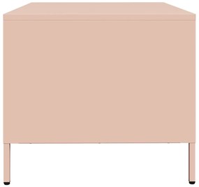 Móvel de TV 68x50x43,5 cm aço laminado a frio rosa