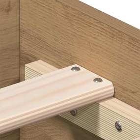 Cama vidaXL Artisan Carvalho 90x190 cm Madeira MDF