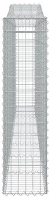 Cesto gabião arqueado 400x30x120/140 cm ferro galvanizado